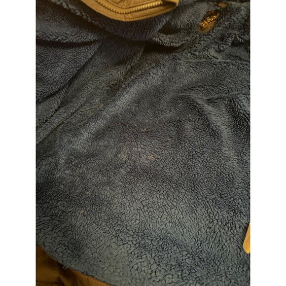 L.L.Bean Kids DownTek Water-Resistant Puffer Jacket L14-16 Navy Blue Fleece Lini - Picture 11 of 15